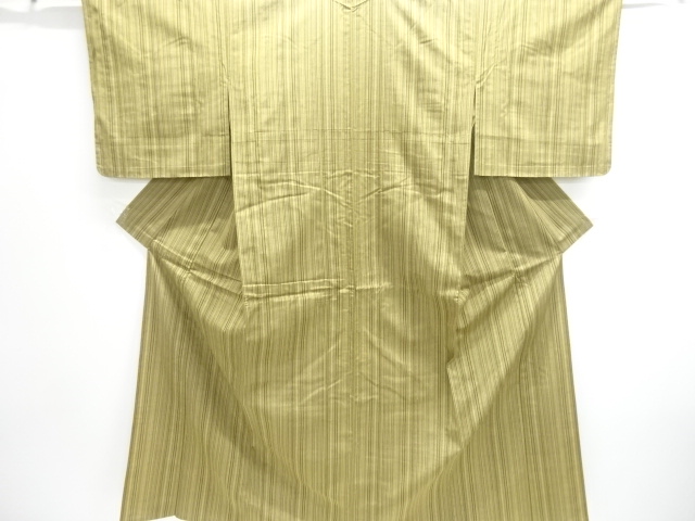 JAPANESE KIMONO / STRIPED TSUMUGI HITōE KIMONO / STRIPES WOVEN